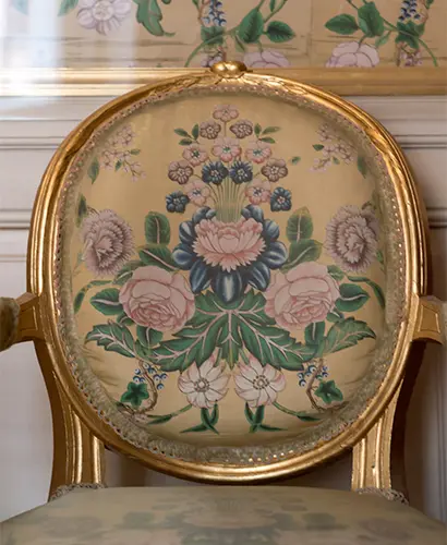 Gripsholms slott Sofia Albertinas sängkammare stol