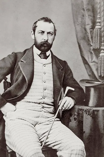 Kung Karl XV, fotograferad i mitten av 1860-talet.